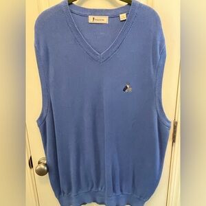 Blue V-Neck Men's Sweater Vest